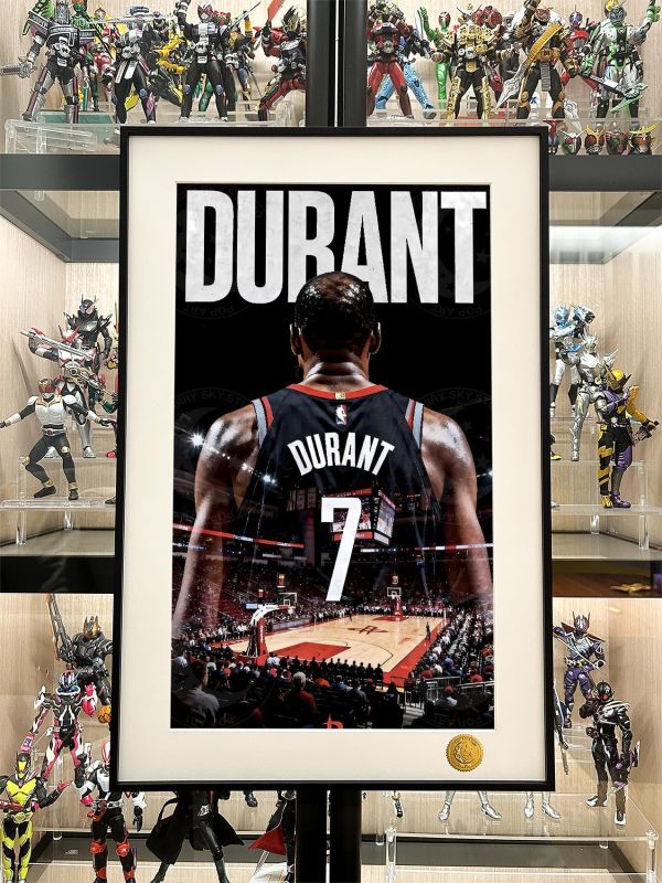 【海外代購】星空 《杜蘭特背影》Kevin Durant死神KD休士頓火箭隊NBA籃球裝飾畫 