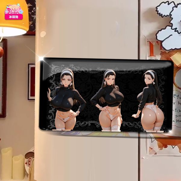 【海外代購】阿喵畫社 黑色韻味 神樂千鶴 8k全景高清裝飾畫 冰箱貼 