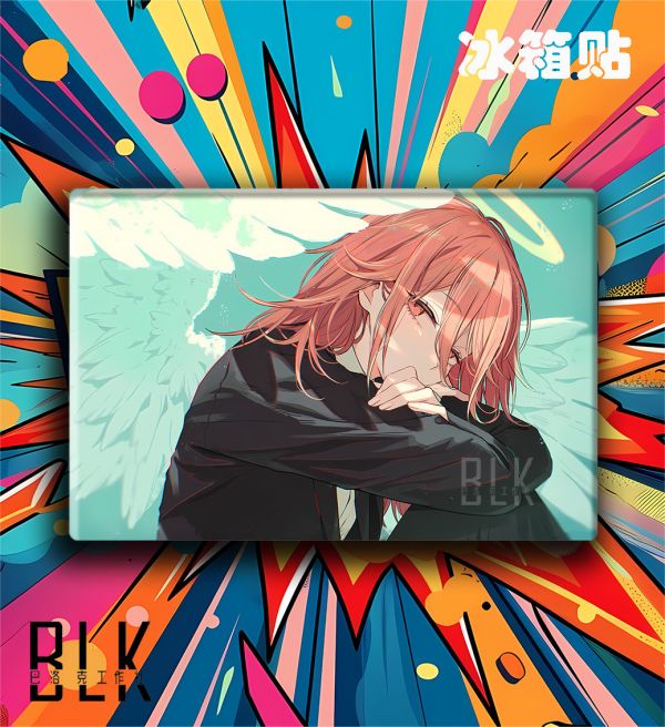 【海外代購】巴洛克 《天使》Chainsaw Man鏈鋸人蕾塞篇reze電次帕瓦瑪奇瑪早川秋裝飾畫冰箱貼 