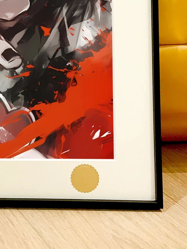 【海外代購】星空《水墨鼬》火影忍者宇智波鼬寫輪眼曉組織裝飾畫 