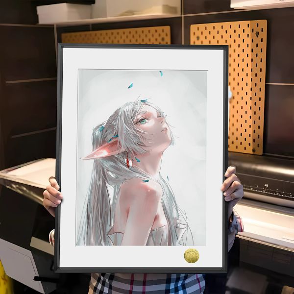 【海外代購】皇呱 《唯美芙莉蓮》葬送的芙莉蓮精靈族大魔法使芙莉蓮週邊裝飾畫 午睡毯 地毯 