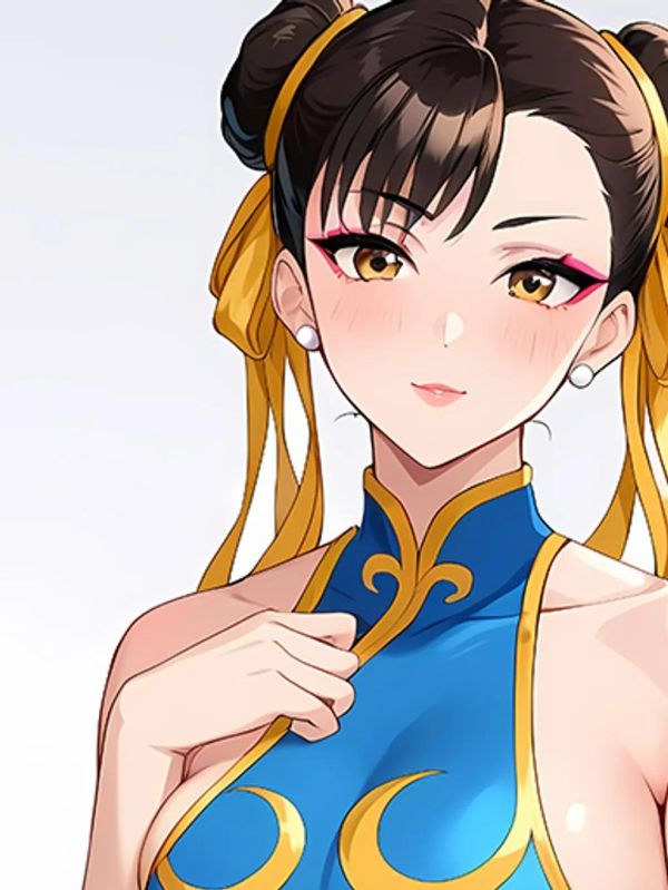 【海外代購】巴洛克《羞澀春麗》街頭霸王裝飾畫冰箱貼 