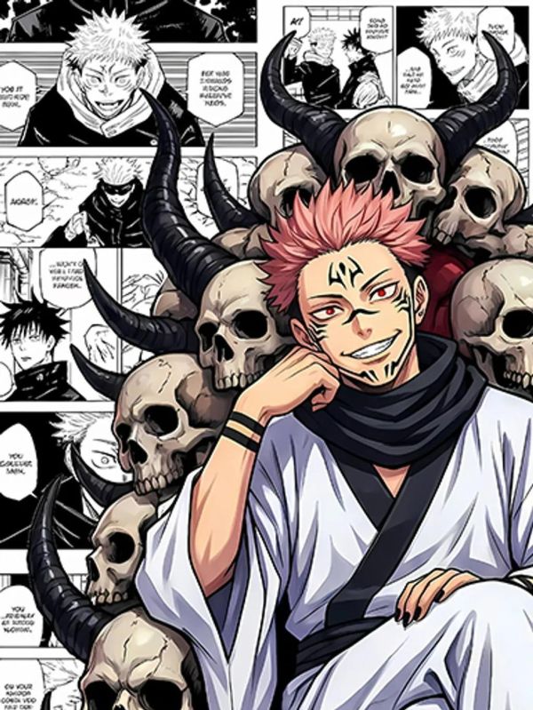 【海外代購】巴洛克《王座宿儺》咒術回戰裝飾畫冰箱貼 