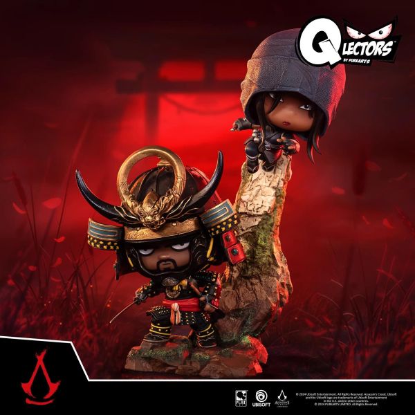 【海外代購】PureArts QLECTORS ASSASSIN'S CREED SHADOWS YASUKE & NAOE PVC FIGURE 育碧 刺客教條 Q版系列手辦 彌助&奈緒江 