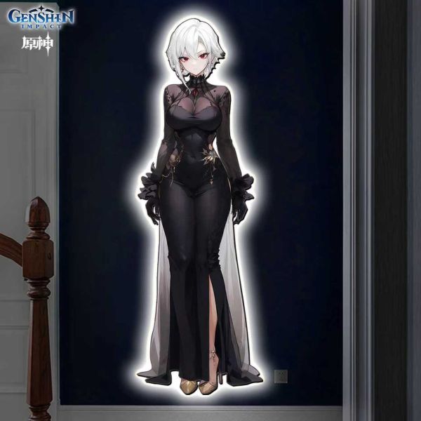 【海外代購】阿喵畫社 1比1復刻原神 晚會 僕人發光燈帶裝飾畫 