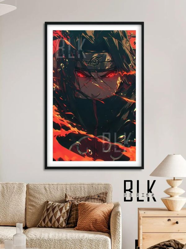 【海外代購】巴洛克 《火遁鼬》Itachi火影忍者裝飾畫冰箱貼 