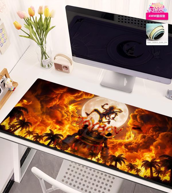 【海外代購】阿喵畫社 JOYBOY歸來 鋼鐵炙焰狂想曲五幅套裝 海賊王新品異形套組裝飾畫 滑鼠墊 床頭地墊 