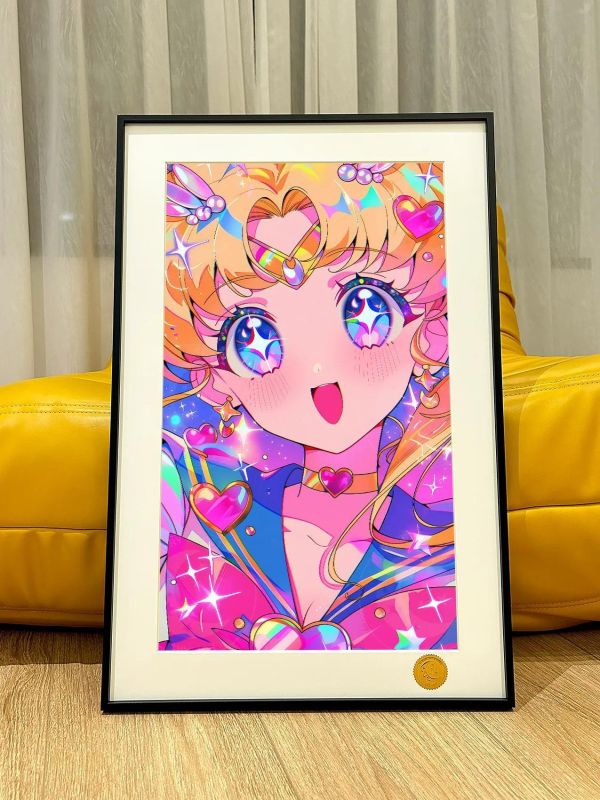 【海外代購】星空 《星光美少女》水手月亮倩妮迪公主裝飾畫 