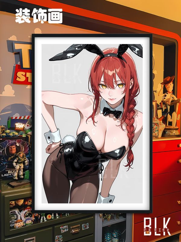 【海外代購】巴洛克 《兔女郎瑪奇瑪》Chainsaw Man鏈鋸人蕾塞篇reze電次帕瓦裝飾畫冰箱貼 