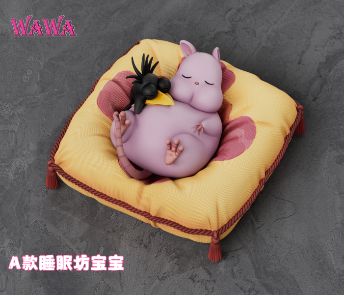 【預定】wawa 宮崎駿桌面小擺飾 睡眠坊寶寶 傲嬌坊寶寶 