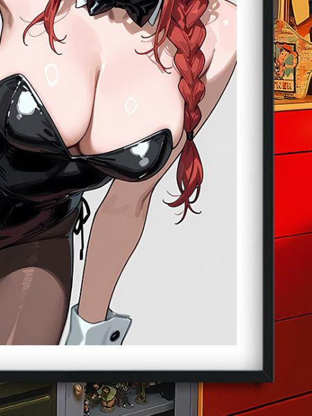 【海外代購】巴洛克 《兔女郎瑪奇瑪》Chainsaw Man鏈鋸人蕾塞篇reze電次帕瓦裝飾畫冰箱貼 