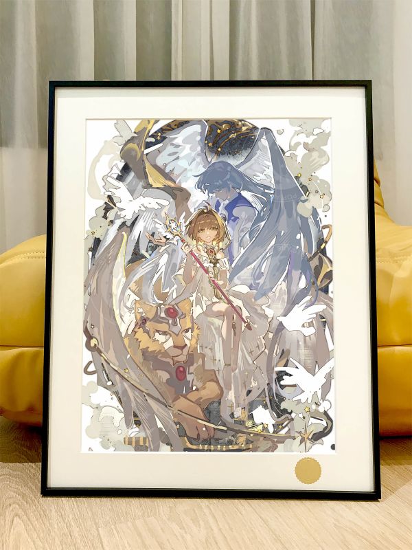 【海外代購】星空 《木之本櫻》百變小櫻魔卡少女櫻庫洛牌裝飾畫 