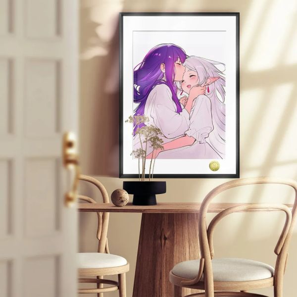 【海外代購】皇呱 《母女相擁》葬送的芙莉蓮菲倫芙莉蓮裝飾畫 午睡毯 地毯 