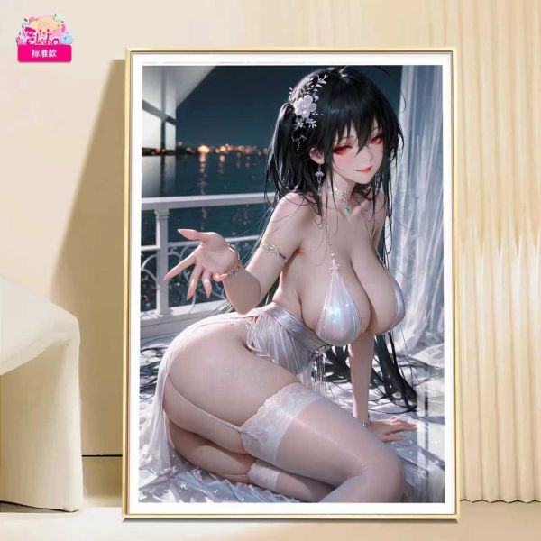 【海外代購】阿喵畫社 禮服 婚紗大鳳夜景版 8k主題高清裝飾畫 午睡毛毯  冰箱貼 