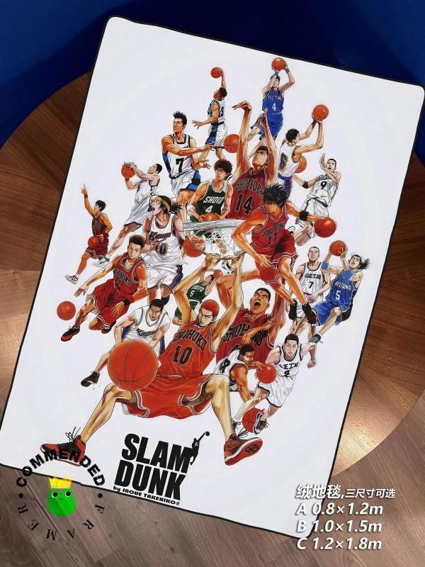 【海外代購】皇呱《熱血籃球 第二彈》灌籃高手裝飾畫 午睡毯 地毯 