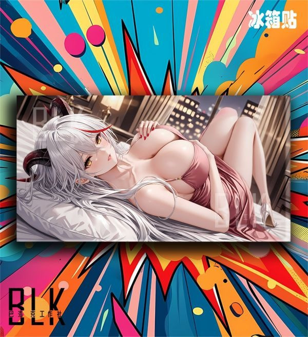 【海外代購】巴洛克《躺姿埃吉爾》碧藍航線KMS Agir裝飾畫冰箱貼 