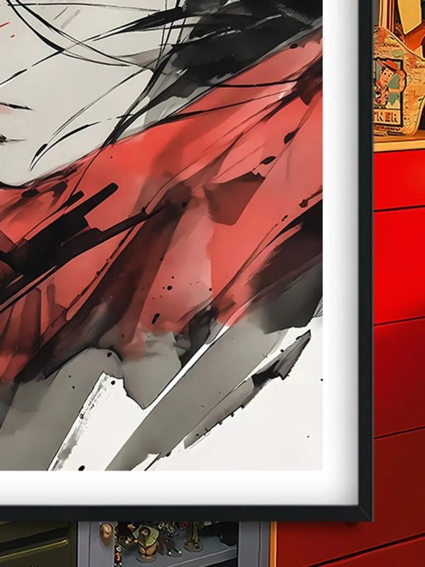 【海外代購】巴洛克 《水墨三笠》進擊的巨人裝飾畫冰箱貼 