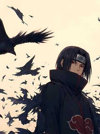 【海外代購】巴洛克 《烏鴉鼬》宇智波鼬火影忍者裝飾畫冰箱貼 