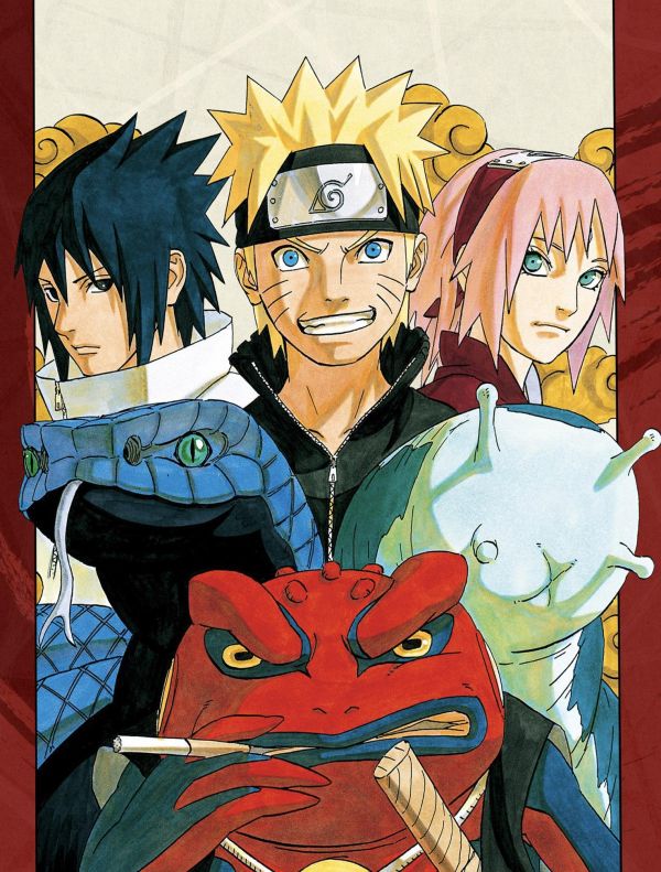 【海外代購】H2工作室《火影忍者三人組》鳴人宇智波佐助春野櫻裝飾畫 