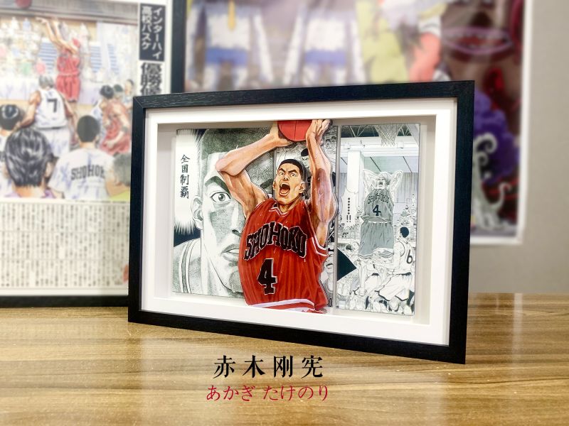 【海外代購】神秘畫廊 3D紙藝立體畫 灌籃高手 五虎將 