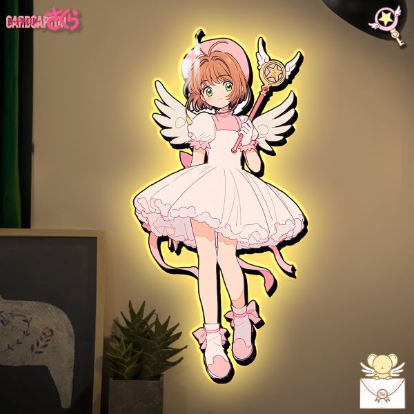 【海外代購】阿喵畫社 魔卡少女櫻 1比1復刻臥室玄關超長燈帶畫 