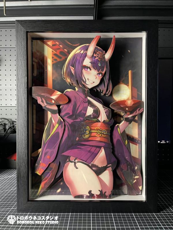 【海外代購】泥棒貓 DSMG-059 酒吞童 立體裝飾畫 