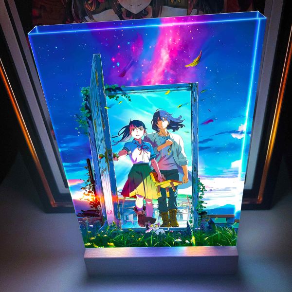 【海外代購】阿喵畫社 鈴芽之旅發光特效磚 大號1.9cm特效發光手辦架展示磚 