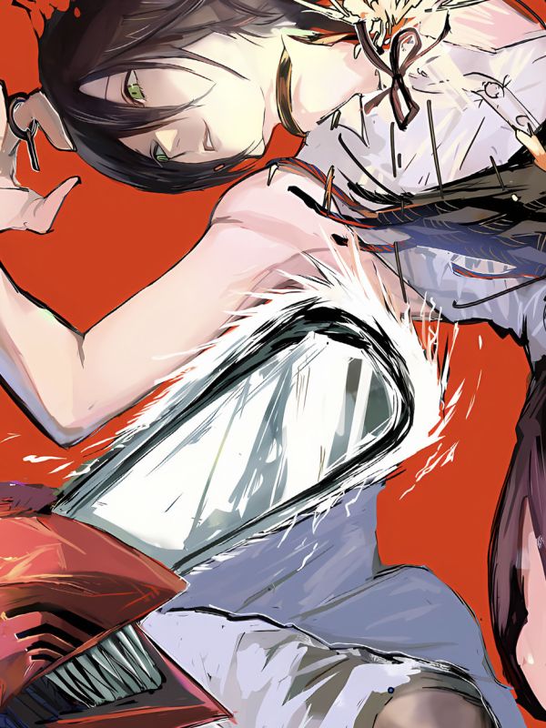 【海外代購】星空 《電次蕾塞》reze電鋸人鏈鋸人蕾塞篇Chainsaw Man電次瑪奇瑪帕瓦動畫裝飾畫 