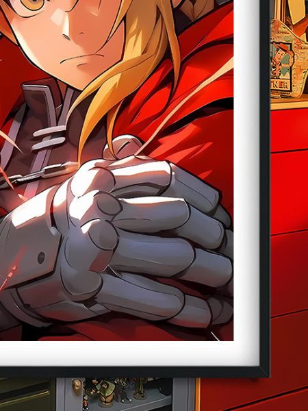 【海外代購】巴洛克 《愛德華兄弟》阿爾馮斯艾爾利克Fullmetal Alchemist鋼煉動漫二次元裝飾畫