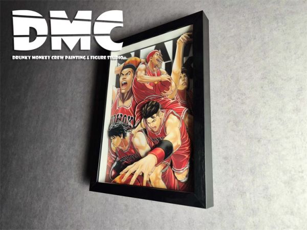【海外代購】【46*34CM】醉猴組 灌籃高手 立體 裝飾畫 