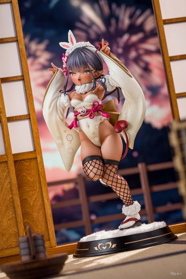 【PVC預定】Kiwi Toys 虎んと 原畫 褐色小魅魔 和服兔女郎 