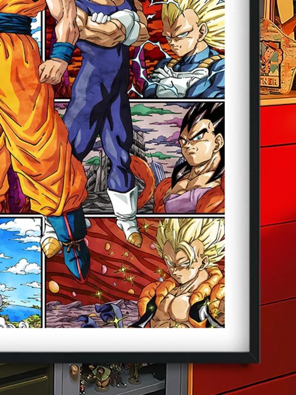 【海外代購】巴洛克 《悟空貝吉塔》七龍珠裝飾畫冰箱貼 