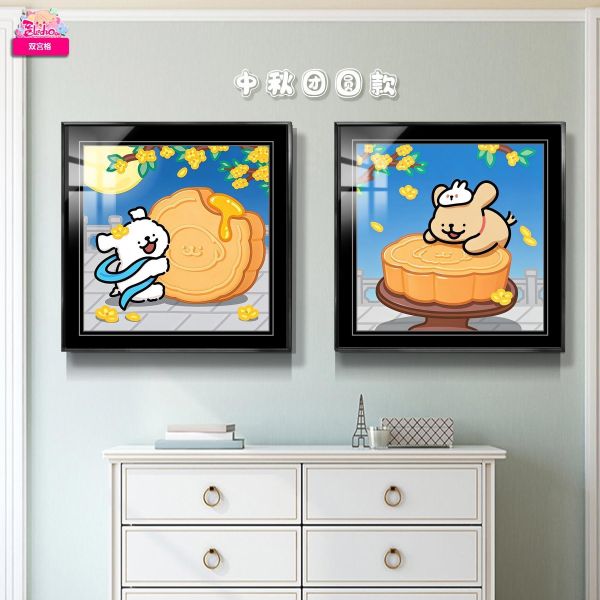 【海外代購】阿喵畫社 線條小狗節氣賜福 新品12K超清主題裝飾畫週邊 滑鼠墊 