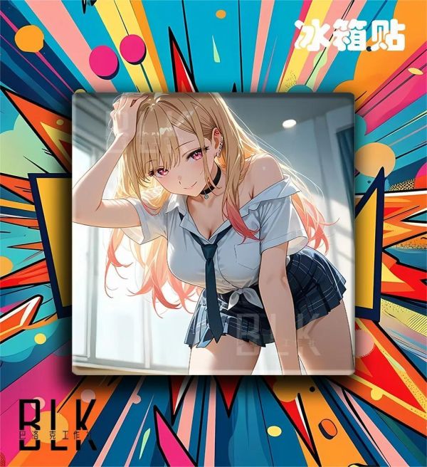 【海外代購】巴洛克《教室喜多川》更衣人偶墜入愛河裝飾畫冰箱貼 
