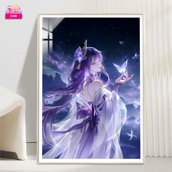 【海外代購】阿喵畫社 星海 雷電將軍 原神12k超清裝飾畫 