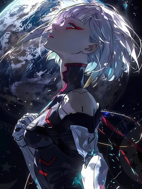 【海外代購】星空 《月球行者露西》Lucy賽博朋克邊緣行者裝飾畫 