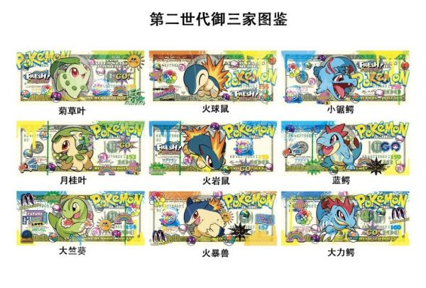 【海外代購】星空 《寶可夢第二世代御三家美金版畫磚》神奇寶貝 