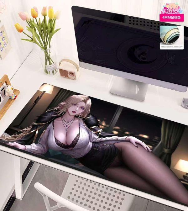 【海外代購】阿喵畫社 黑絲 卡米利安 無期迷途新品8k主題高清裝飾畫 滑鼠墊  午睡毛毯  冰箱貼 