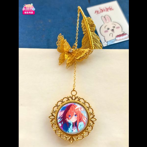 【海外代購】阿喵畫社 中野三玖招財 紀念掛飾書籤掛飾 