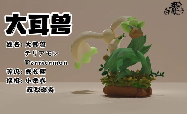 『海外代購』白龍 數碼寶貝馴獸師第二彈 大耳獸 