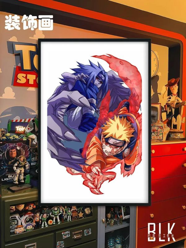 【海外代購】巴洛克 《鳴人vs佐助》火影忍者Naruto裝飾畫 