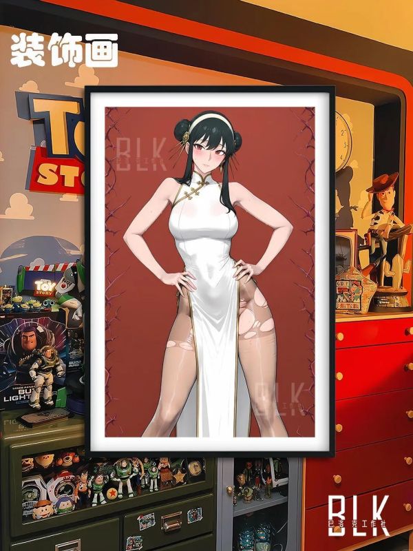 【海外代購】巴洛克《旗袍約爾》SPY×FAMILY裝飾畫冰箱貼 