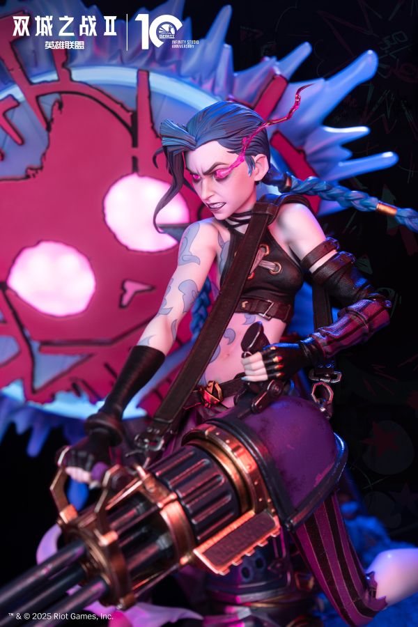 【預定】開天 Infinity Arcane Jinx 1/4 Statue 雙城之戰 II 金克絲 1/4 全身像 
