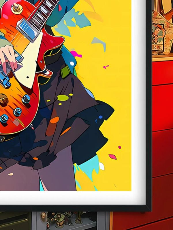 【海外代購】巴洛克 《炫彩平澤唯》輕音少女呆唯K-ON！裝飾畫冰箱貼 