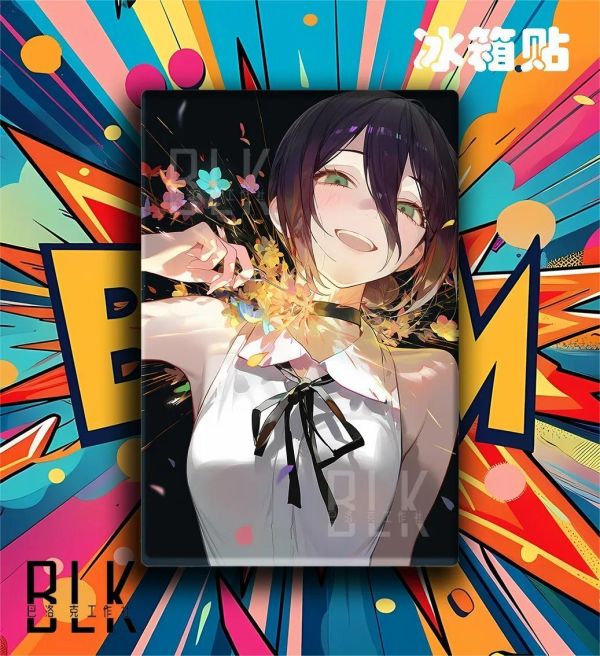 【海外代購】巴洛克 《爆花蕾塞》鏈鋸人蕾塞篇裝飾畫冰箱貼 