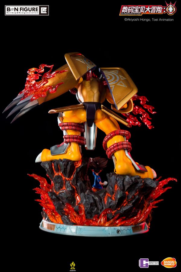 【海外代購】【50CM】開天 數碼寶貝 八神太一 戰鬥暴龍獸 