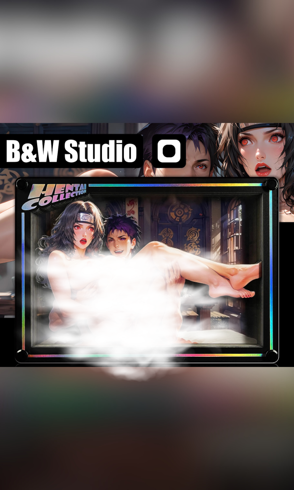 【R18-海外代購】黑白畫映 B&W Ben's Delusion Ben的妄想世界系列桌面裝飾卡磚第十三彈 夕日紅×帶土 