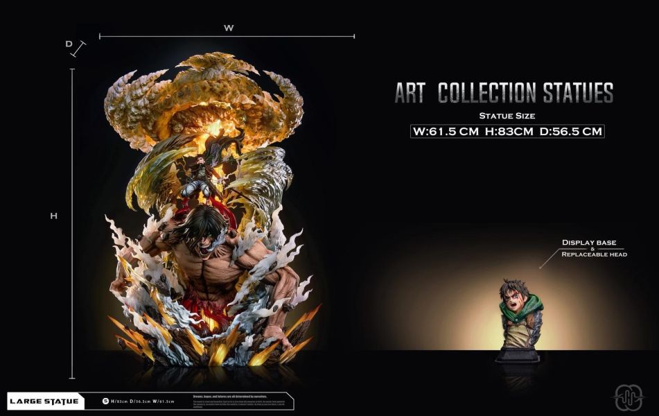 【海外私定限量99體】Hertz 進擊的巨人 艾倫 殘雲 