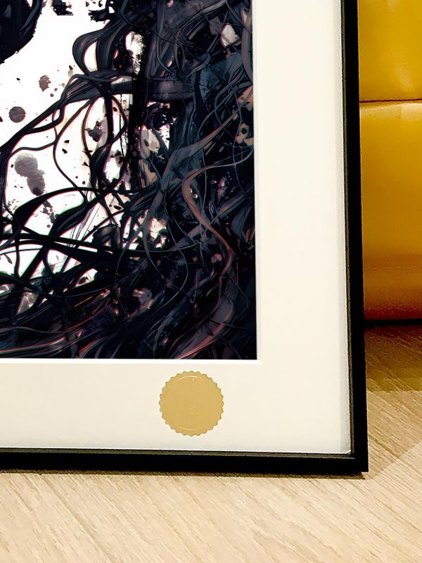 【海外代購】星空 《猛毒》Venom湯姆哈迪漫威毒液毒魔蜘蛛人共生體動畫裝飾畫 