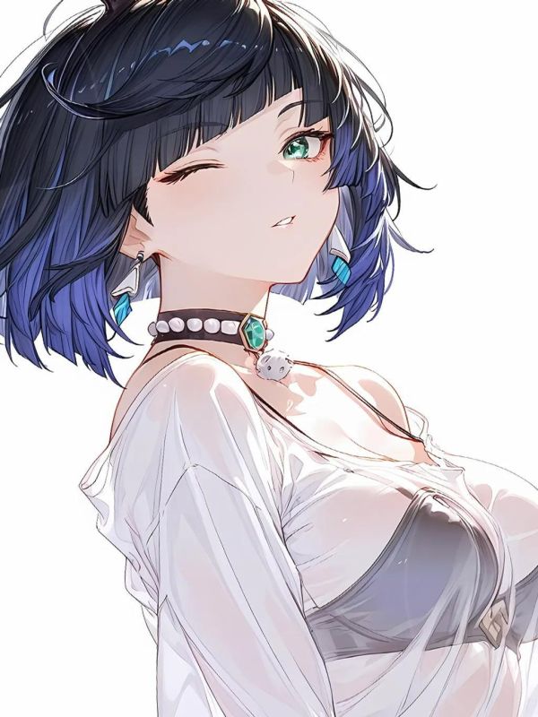 【海外代購】星空 《兔女郎夜蘭》原神裝飾畫 